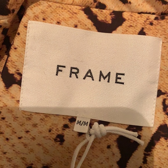 Frame Python Print Hooded Trench Coat - Picture 12 of 16